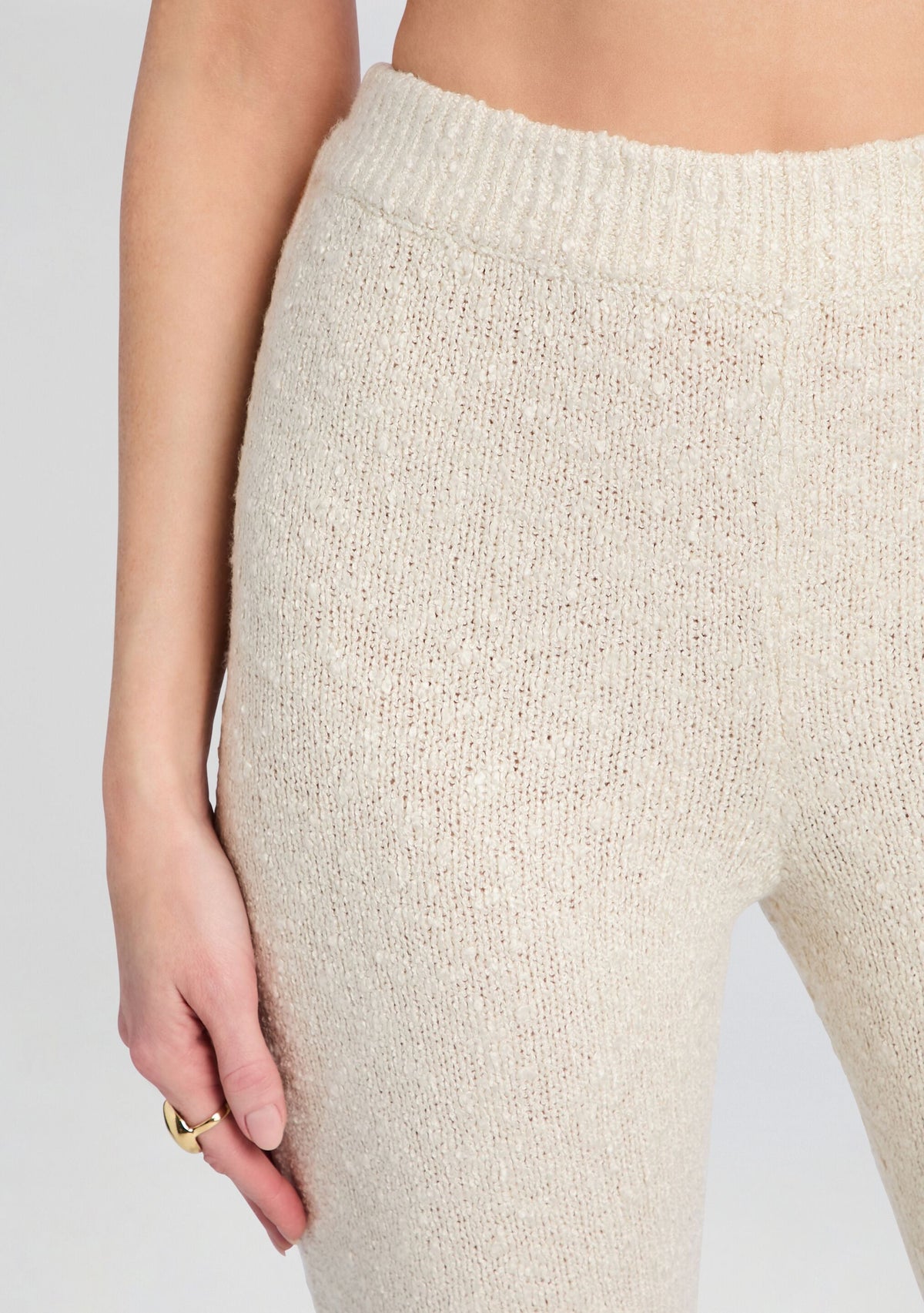 Zadie Knit Pant by SEROYA in Eggshell, product image 3
