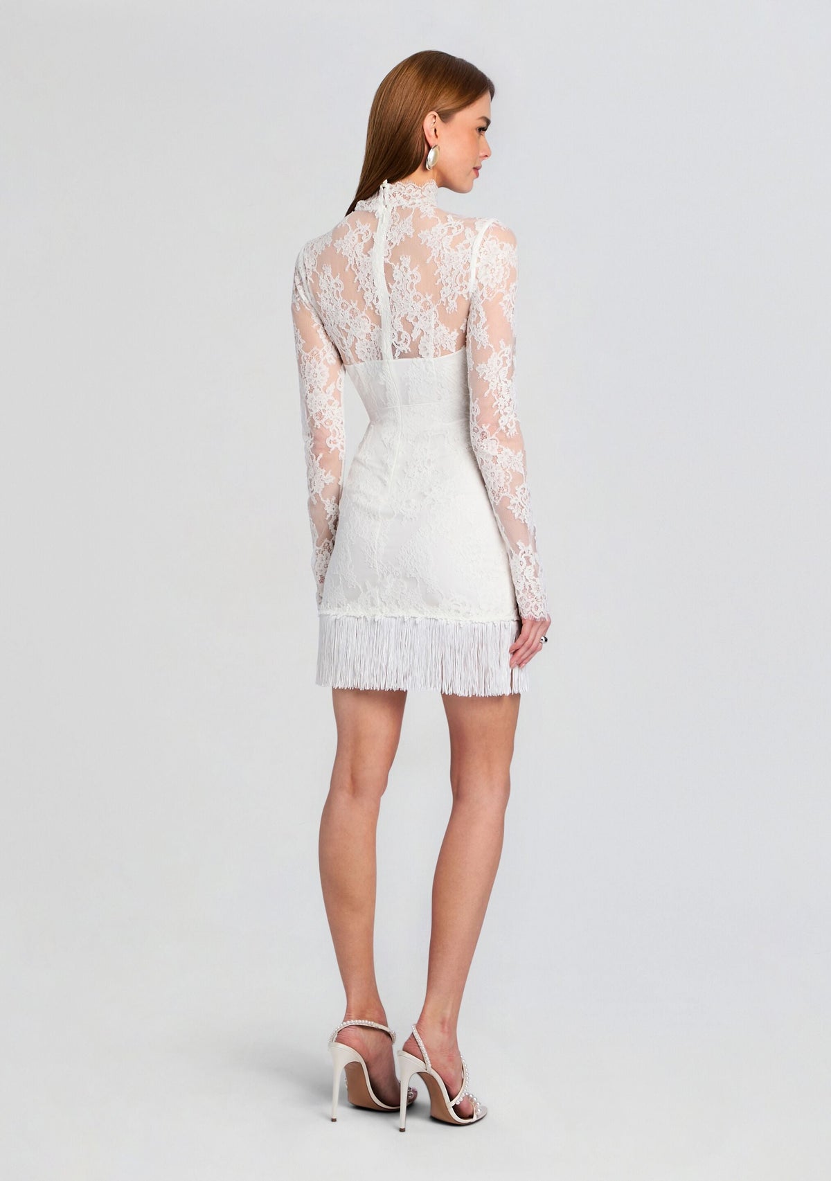 Xylina Lace Dress by retrofête in Ivory, product image 4