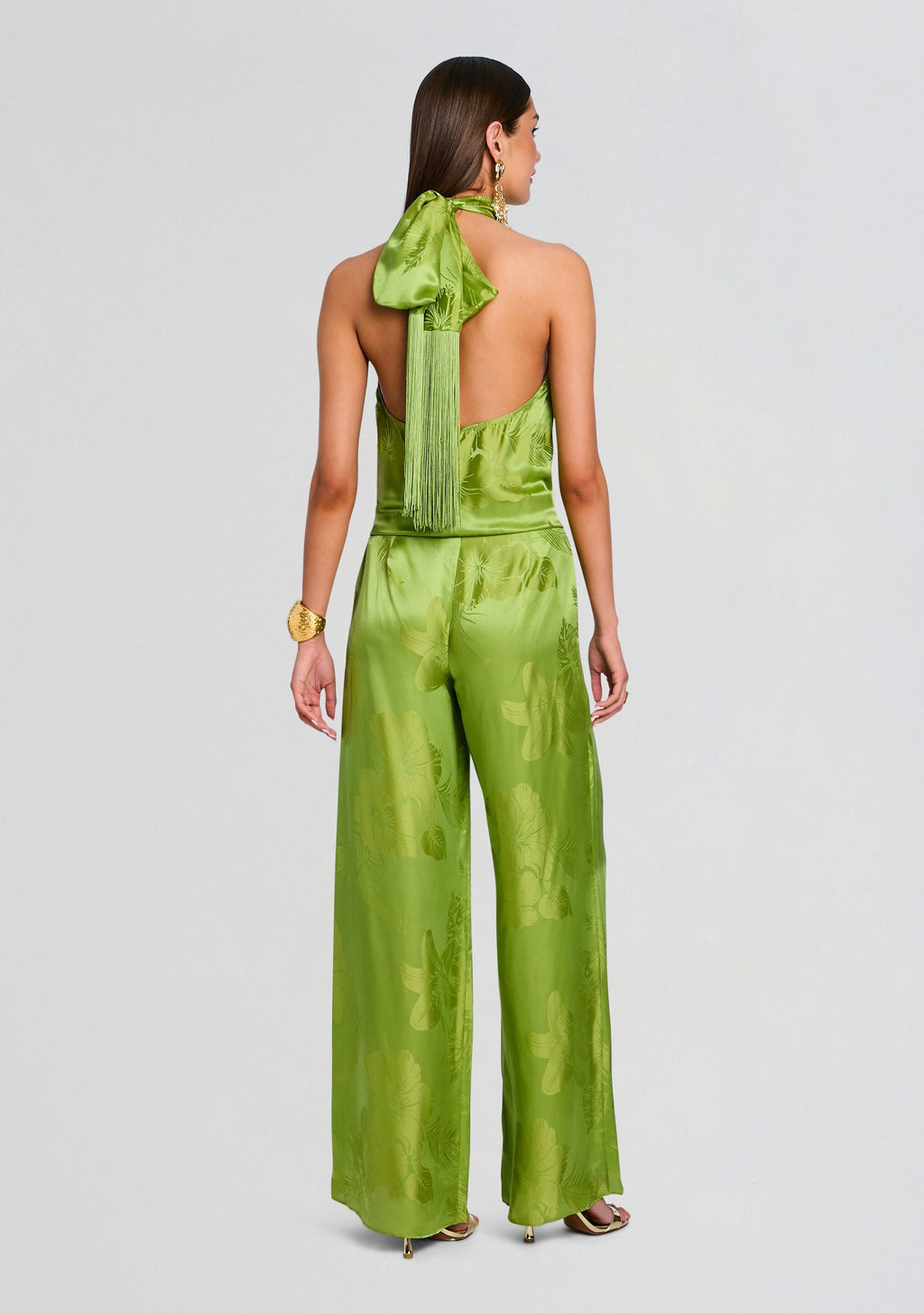 Martana Top by retrofête in Kiwi Trop Jacquard, product image 5