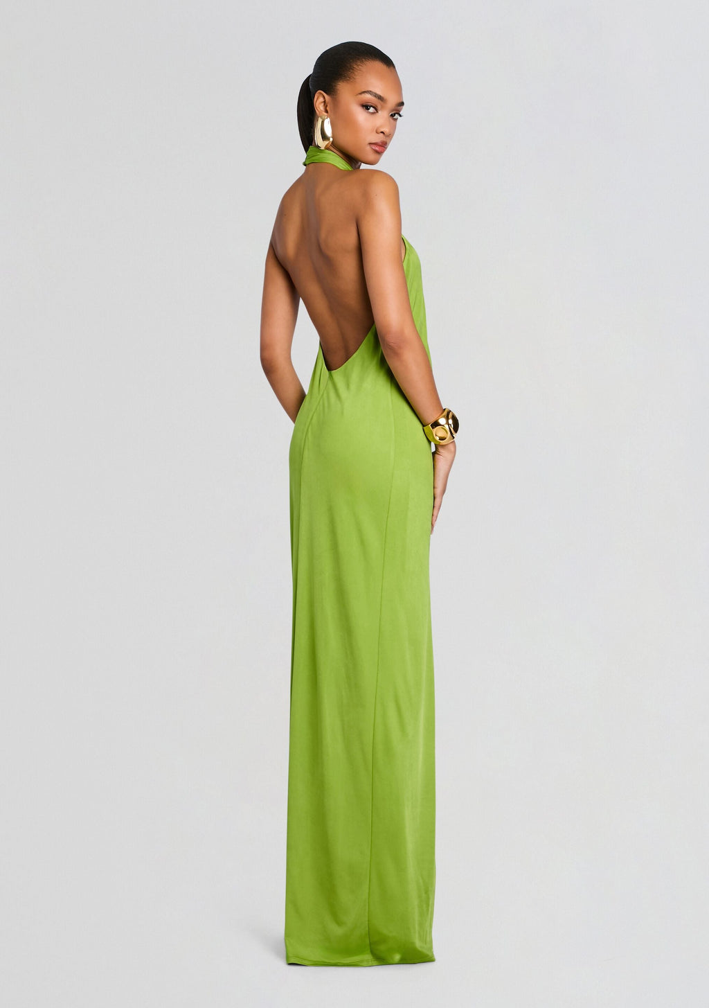 Becs Dress by retrofête in Kiwi/Gold, product image 4