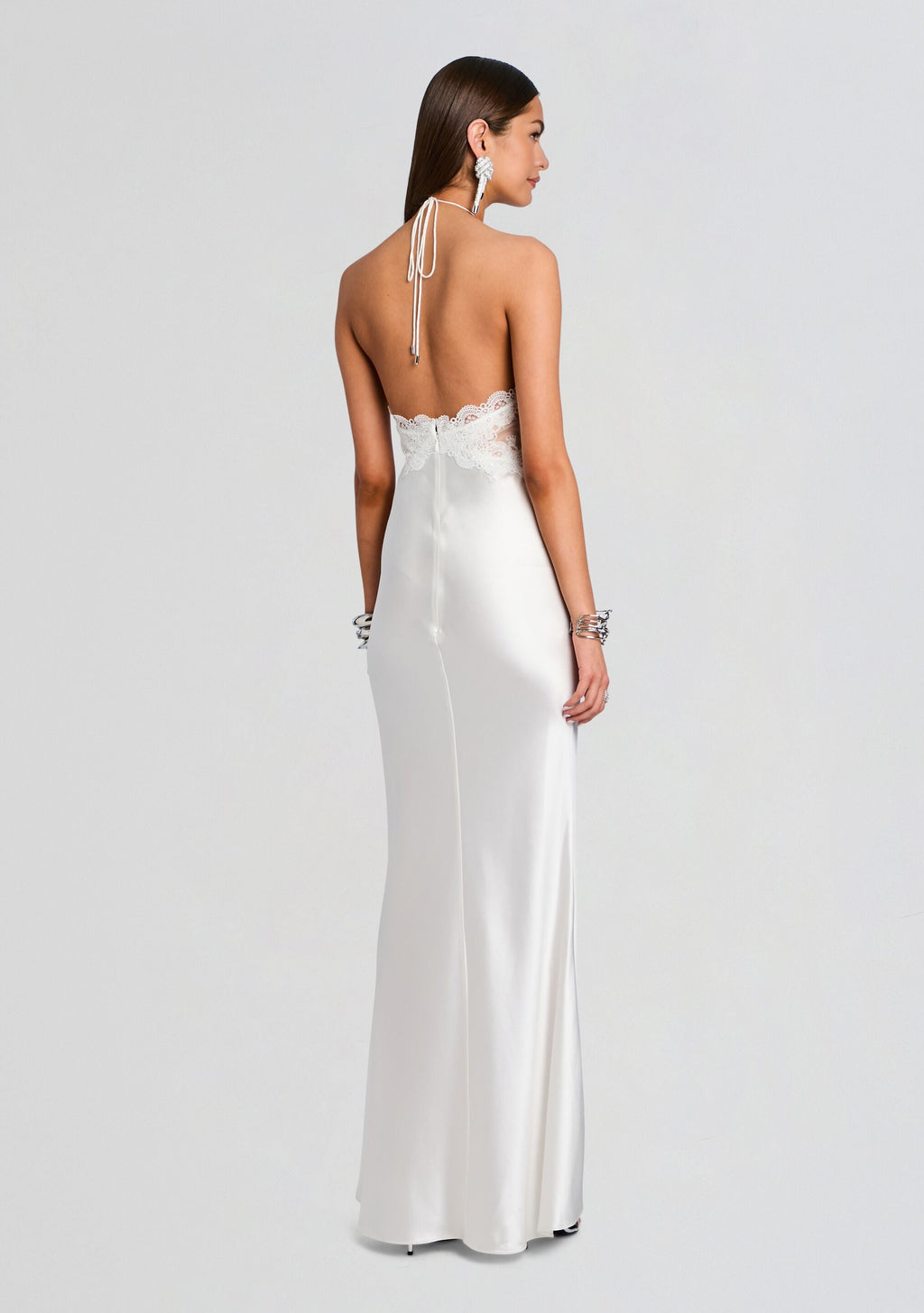 Costanza Lace Dress by retrofête in Ivory, product image 4