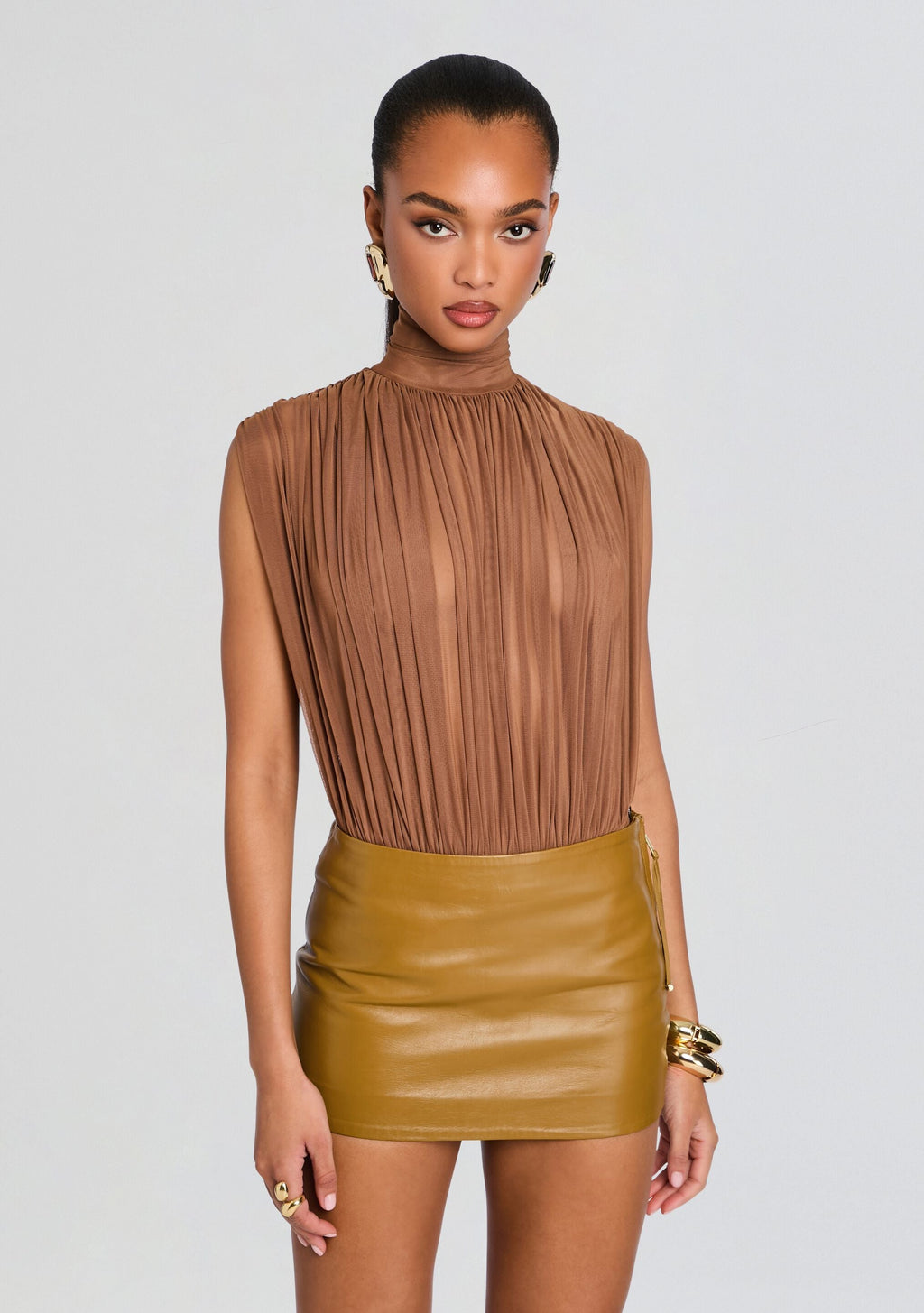 Giulia Bodysuit by SEROYA in Butterscotch, product image 1