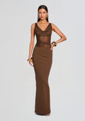 Marla Maxi Dress by SEROYA in Sable Brown, product image 1