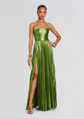 Sevyn Dress by retrofête in Metallic Kiwi, product image 1