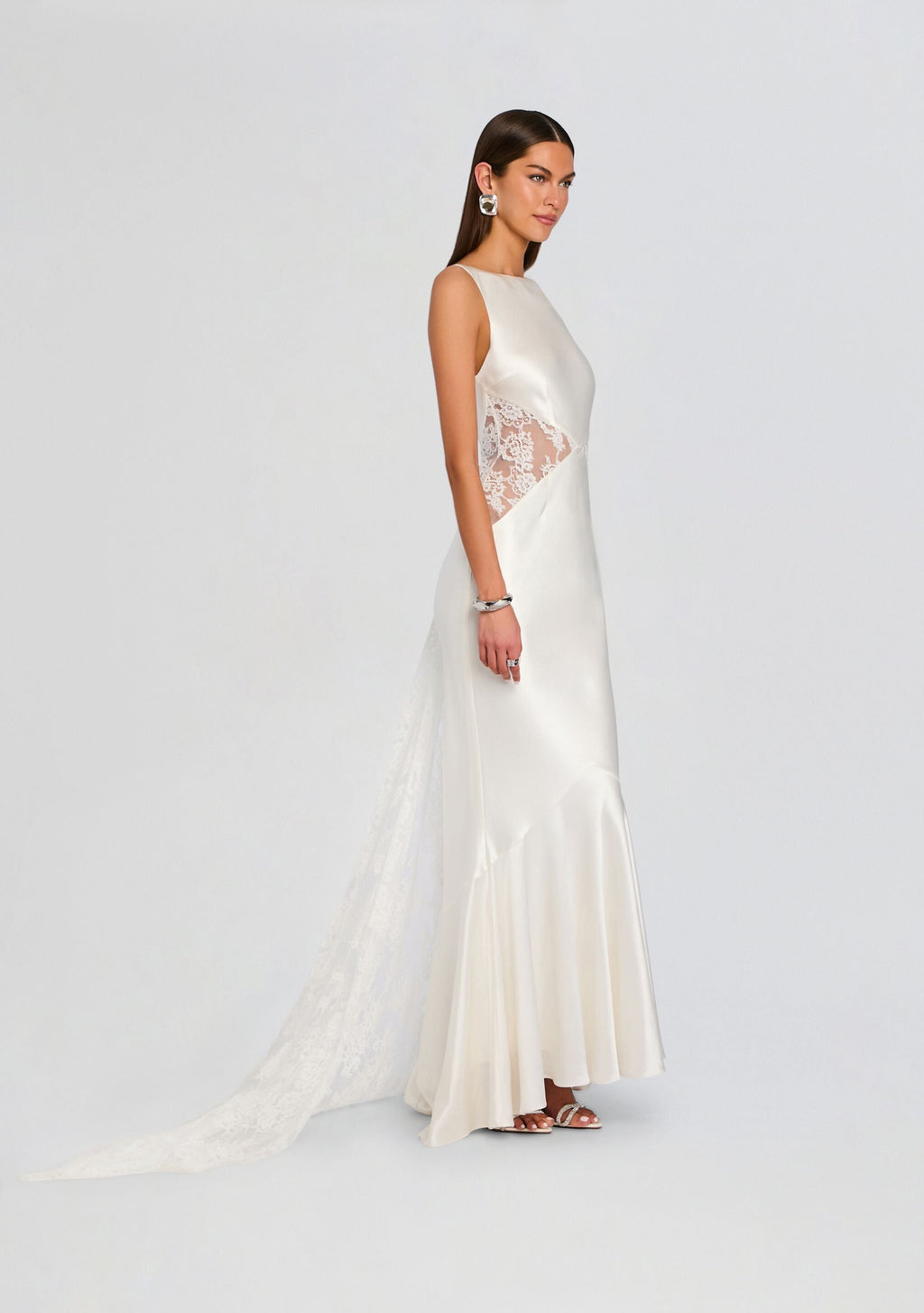Analuisa Lace Dress by retrofête in Ivory, product image 4