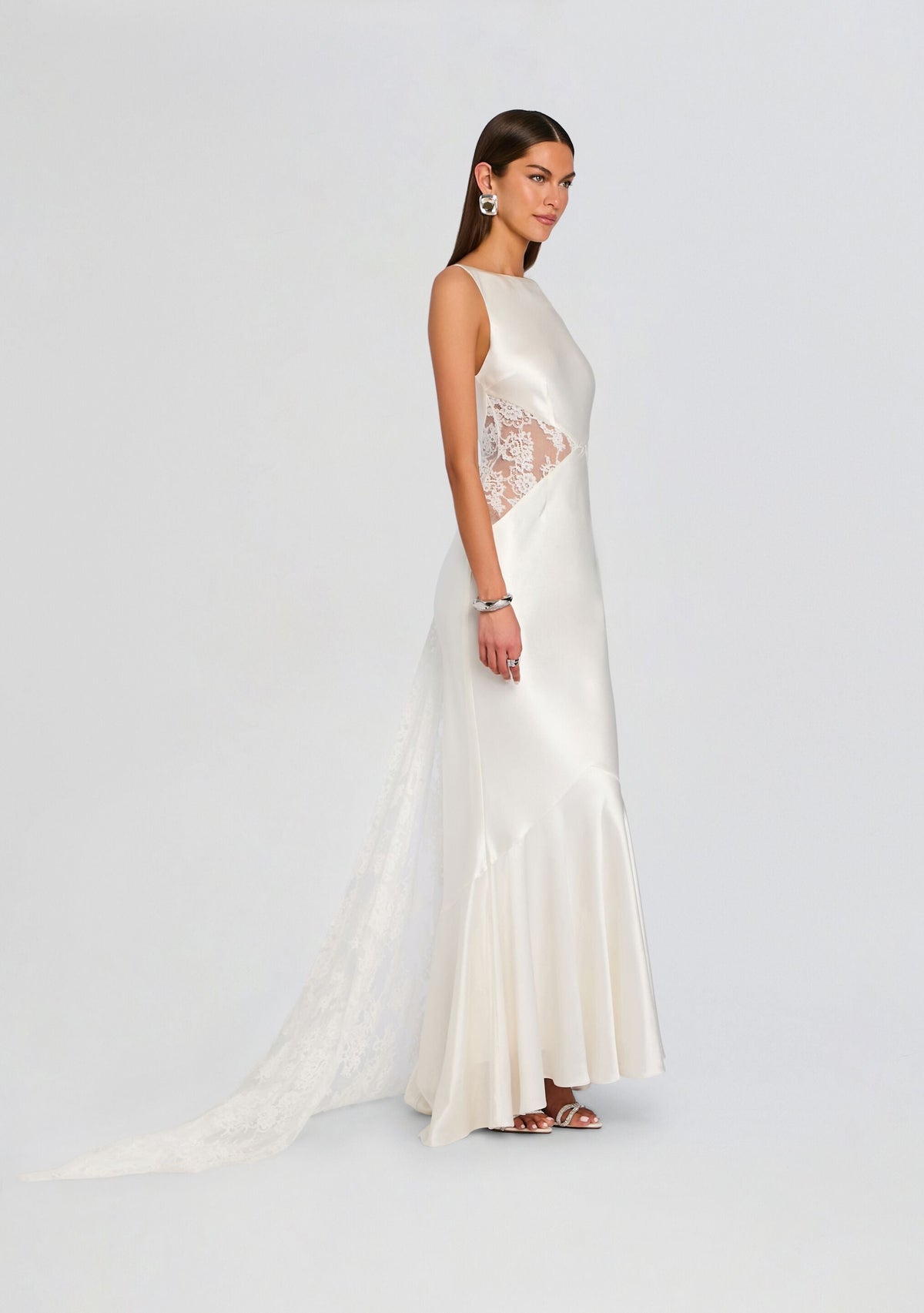 Analuisa Lace Dress by retrofête in Ivory, product image 4