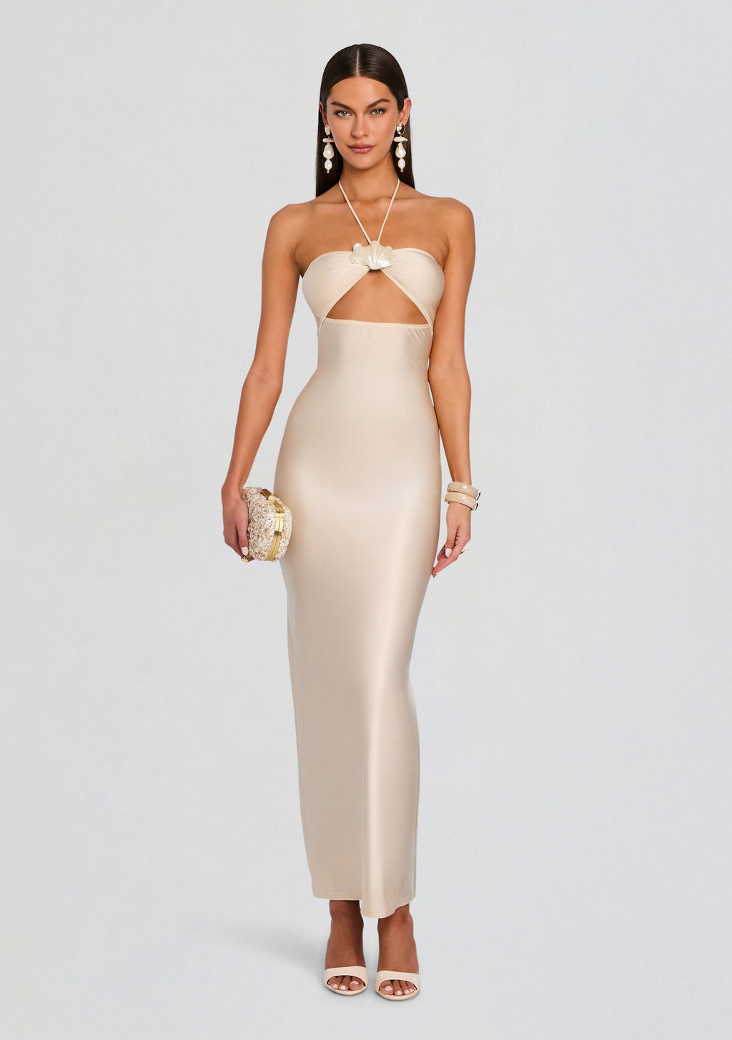 Emeline Maxi Dress by Shani Shemer in Macadamia, product image 1