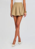 Fête Mini Skirt by Sans Faff in Camel, product image 1