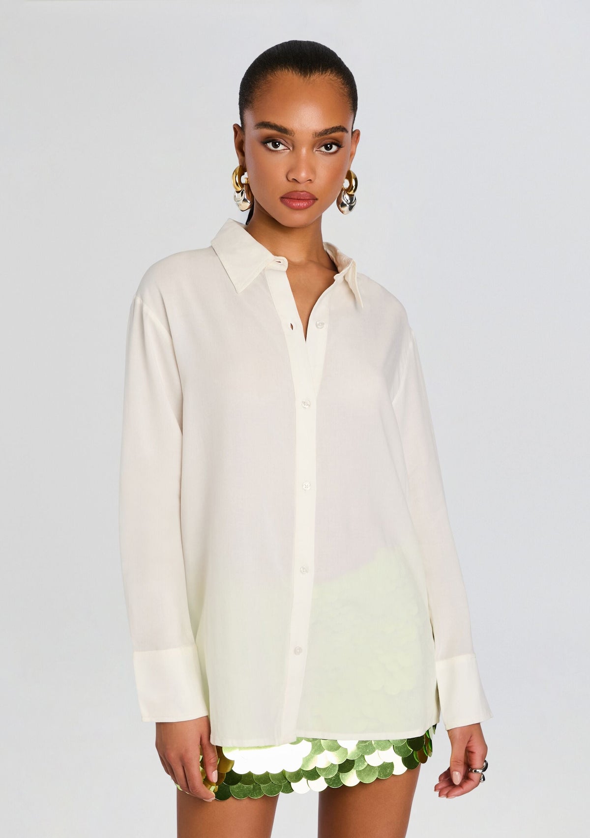 Gabbie Shirt by retrofête in White, product image 6