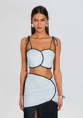 Aveiro Top by Azulu in Ice Blue, product image 1