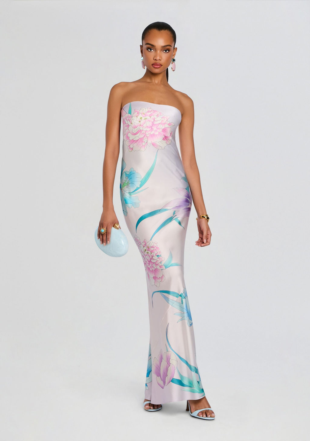 Keaton Silk Dress by retrofête in Beija Flor Rosa, product image 2