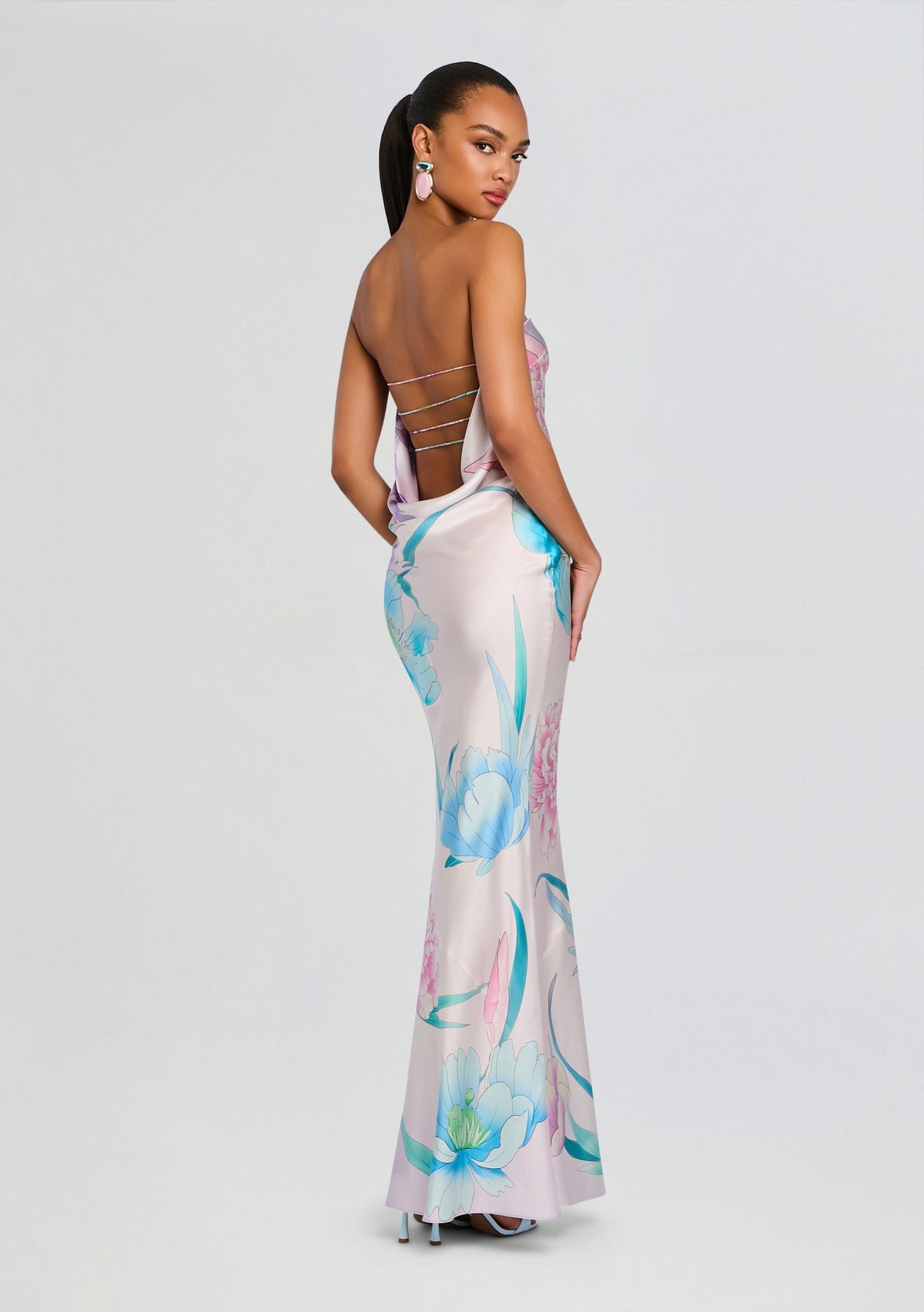 Keaton Silk Dress by retrofête in Beija Flor Rosa, product image 1