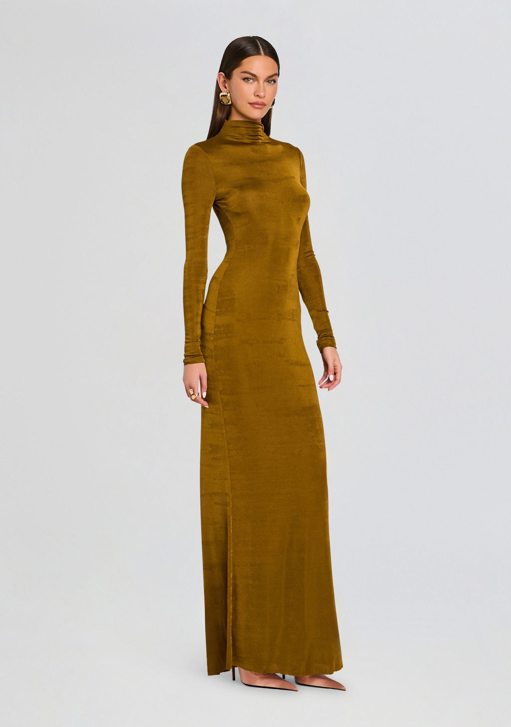 Kim Maxi Dress by SEROYA in Ochre, product image 3