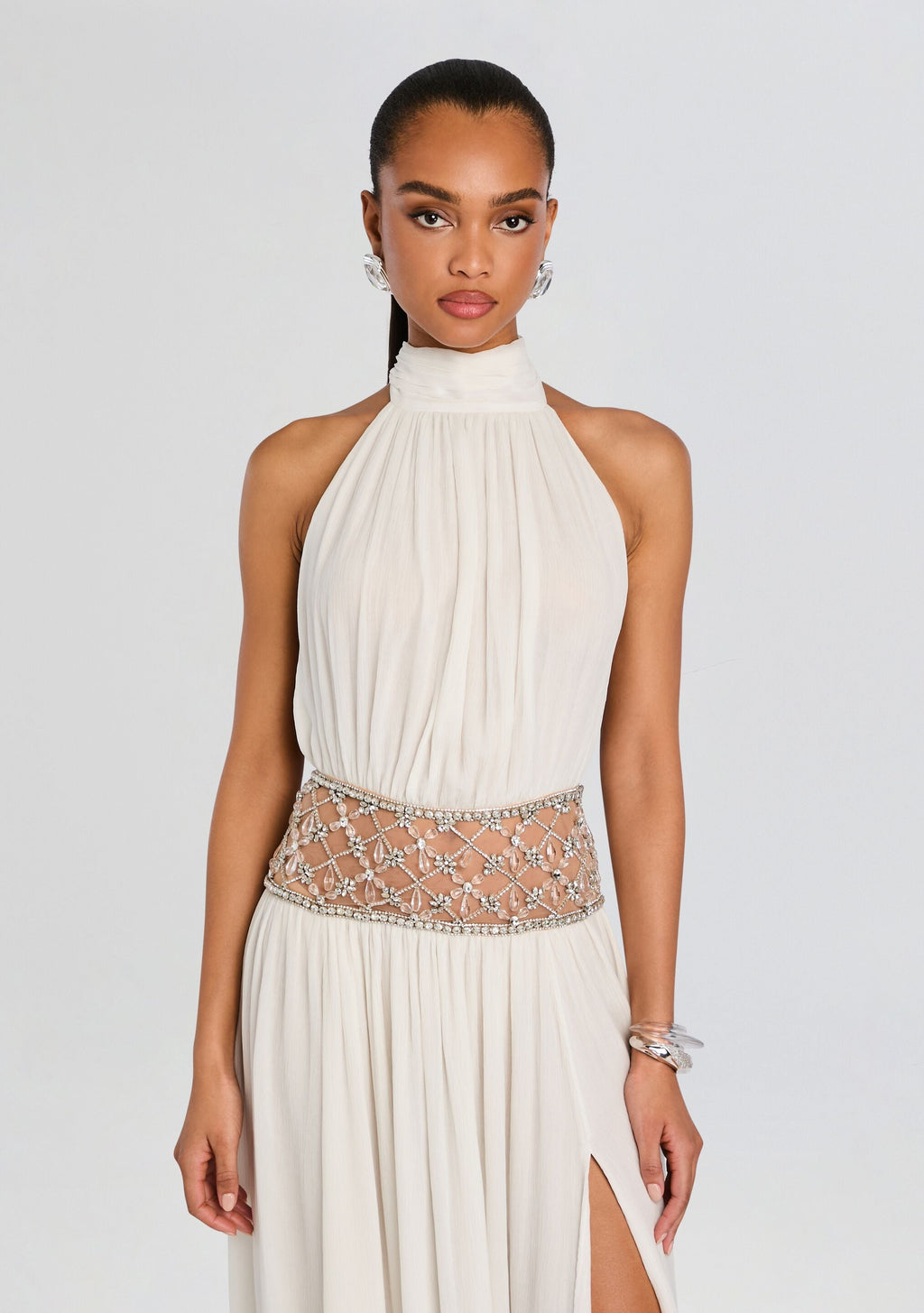 Kreeli Embellished Dress by retrofête in White, product image 5