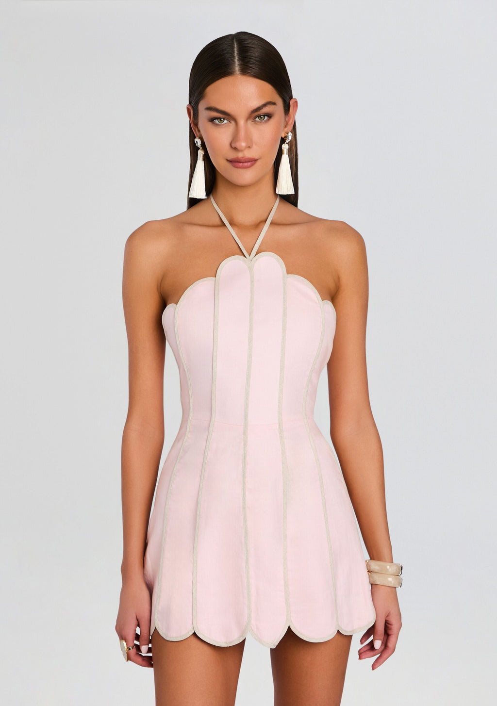 Lenny Dress by Azulu in Ballet Pink, product image 5