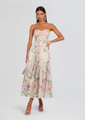 Danny Long Dress by Charo Ruiz in Cream Botanic, product image 1