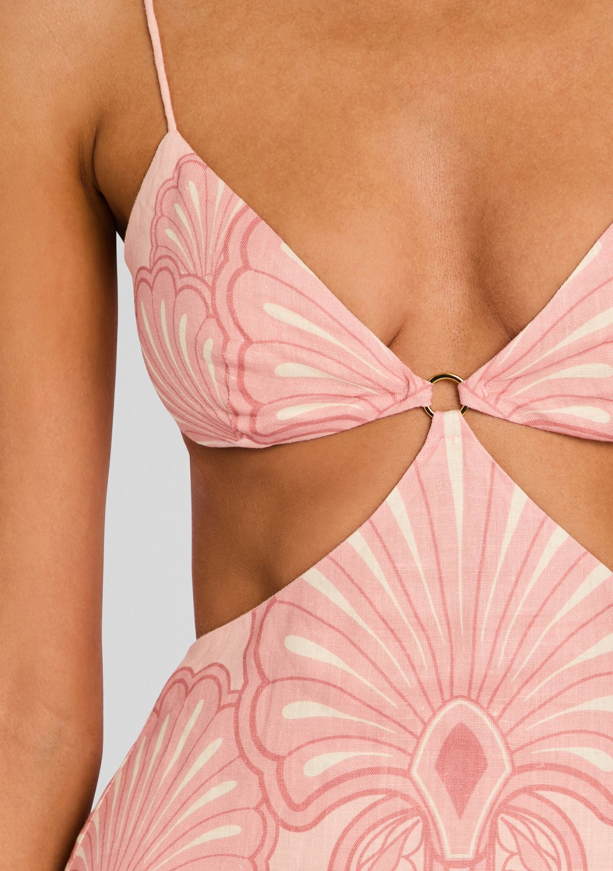 Maya Maxi Dress by Shani Shemer in Pink Shell Print, product image 2