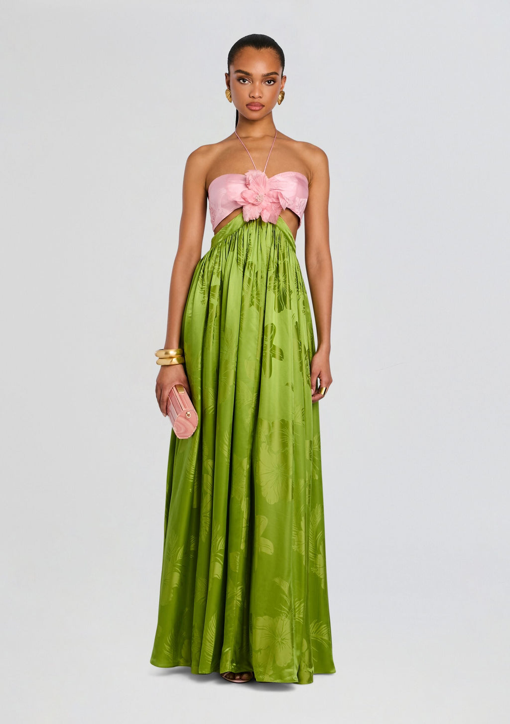 Prudy Dress by retrofête in Kiwi/Rosa Top Jacq, product image 1