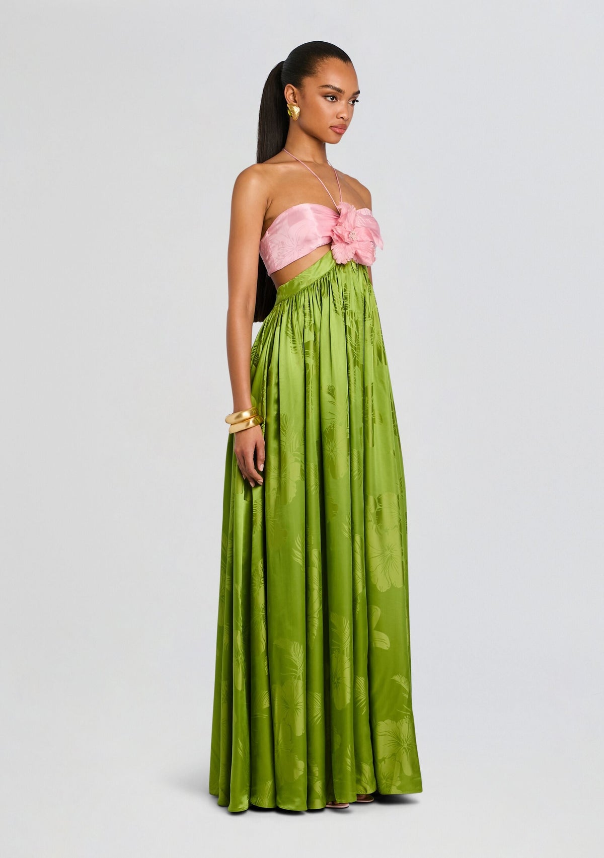 Prudy Dress by retrofête in Kiwi/Rosa Top Jacq, product image 3