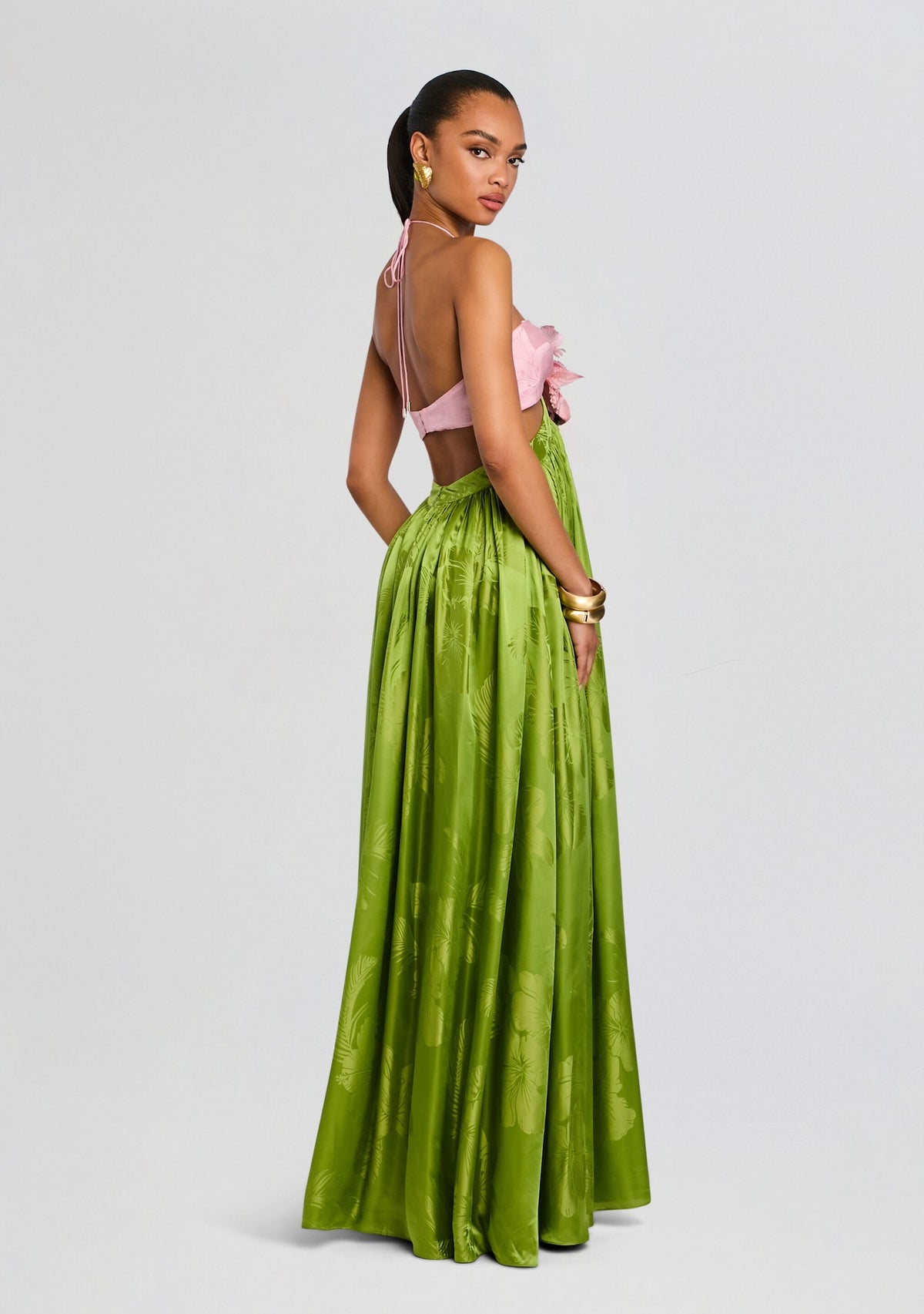 Prudy Dress by retrofête in Kiwi/Rosa Top Jacq, product image 4