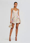 Gardenia Short Dress by Charo Ruiz in Cream Botanic, product image 1