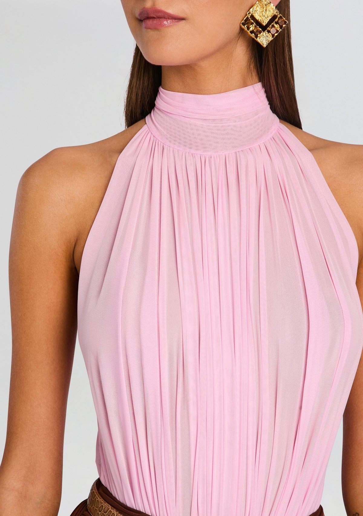 Isola Bodysuit by SEROYA in Dusty Pink, product image 3