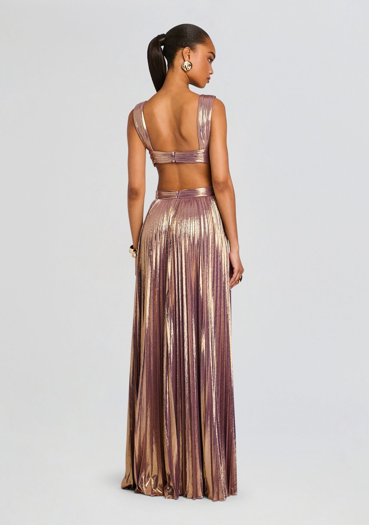 Dracey Dress by retrofête in Purple Gold, product image 4