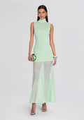 Amine Knit Maxi Dress by SEROYA in Spearmint, product image 1