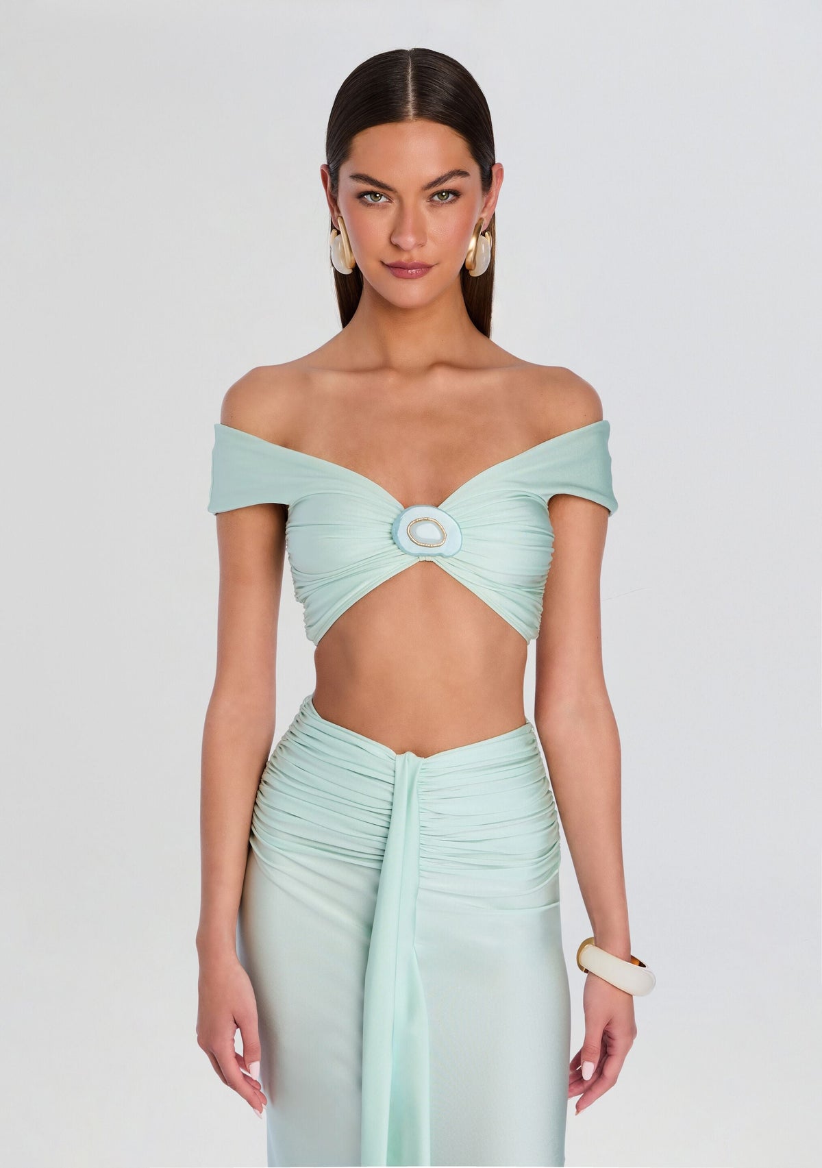 Claudia Top by Shani Shemer in Aqua Blue, product image 1