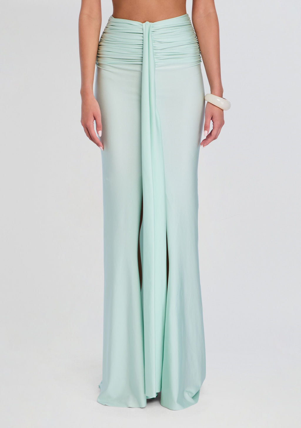 Marcella Maxi Skirt by Shani Shemer in Aqua Blue, product image 1