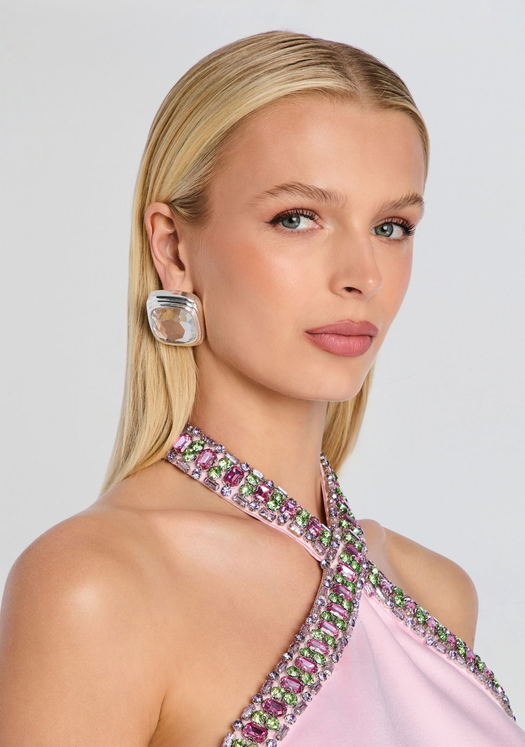 Clive Earring by retrofête in Silver/Crystal, product image 5