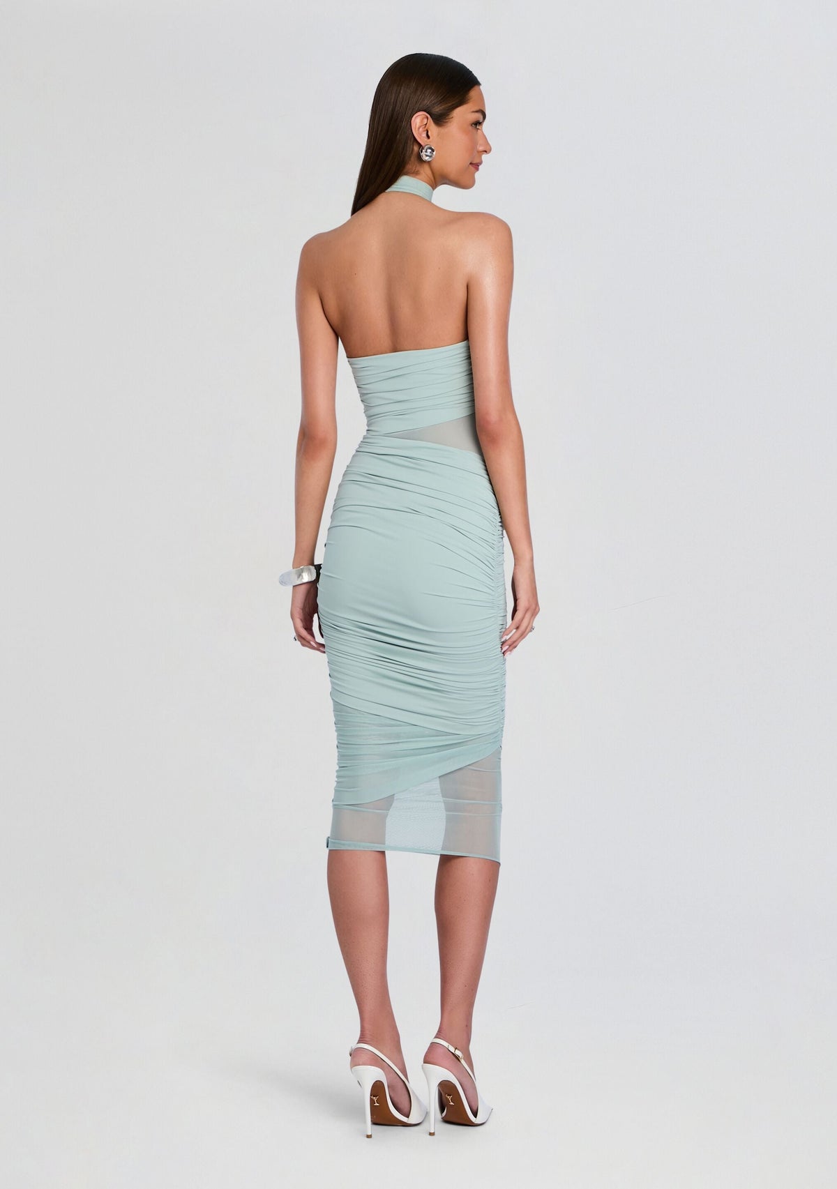 Esmee Midi Dress by SEROYA in Frosted Sea, product image 4