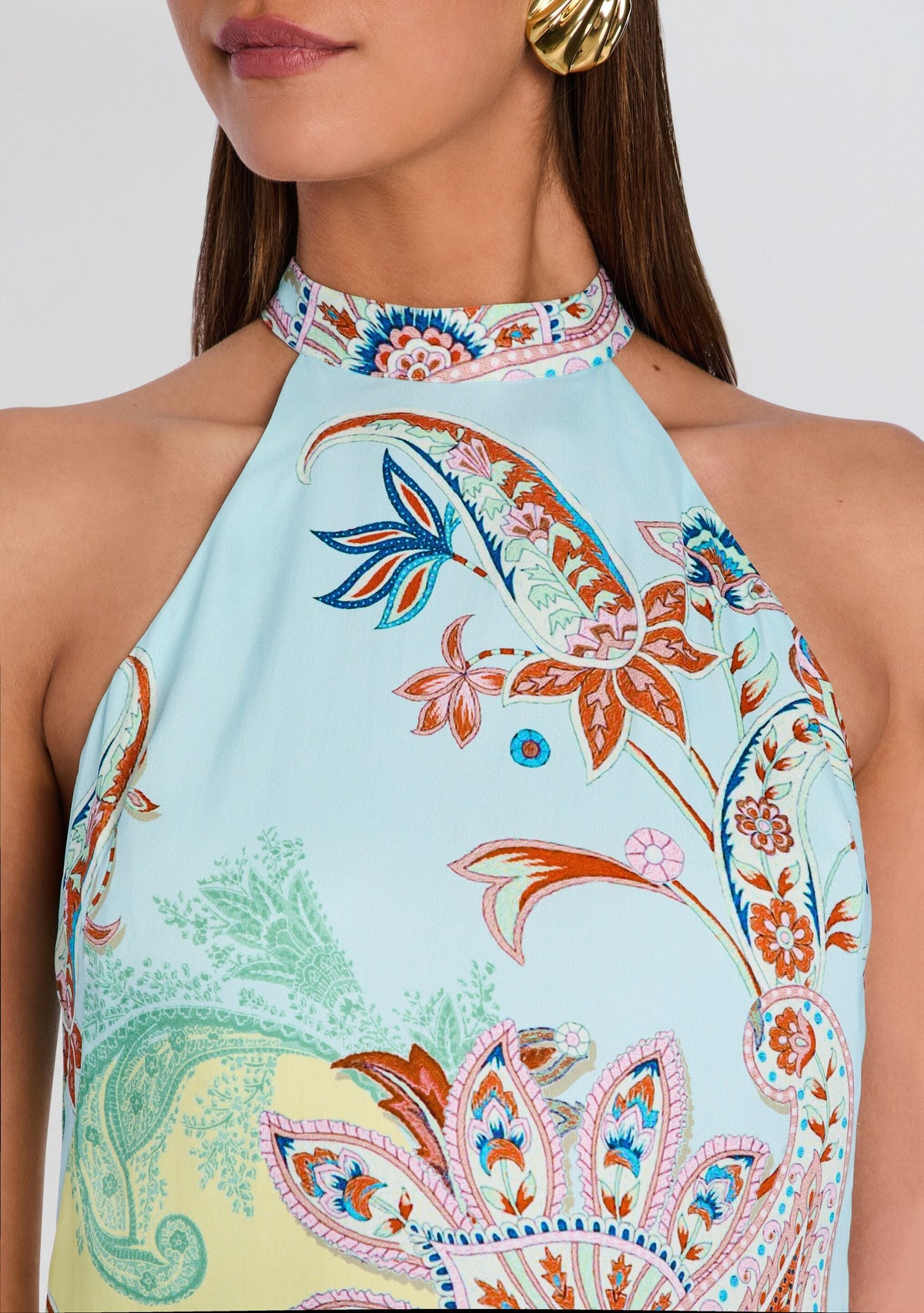 Yuti Halter Mini Dress by Hemant & Nandita in Multi, product image 2