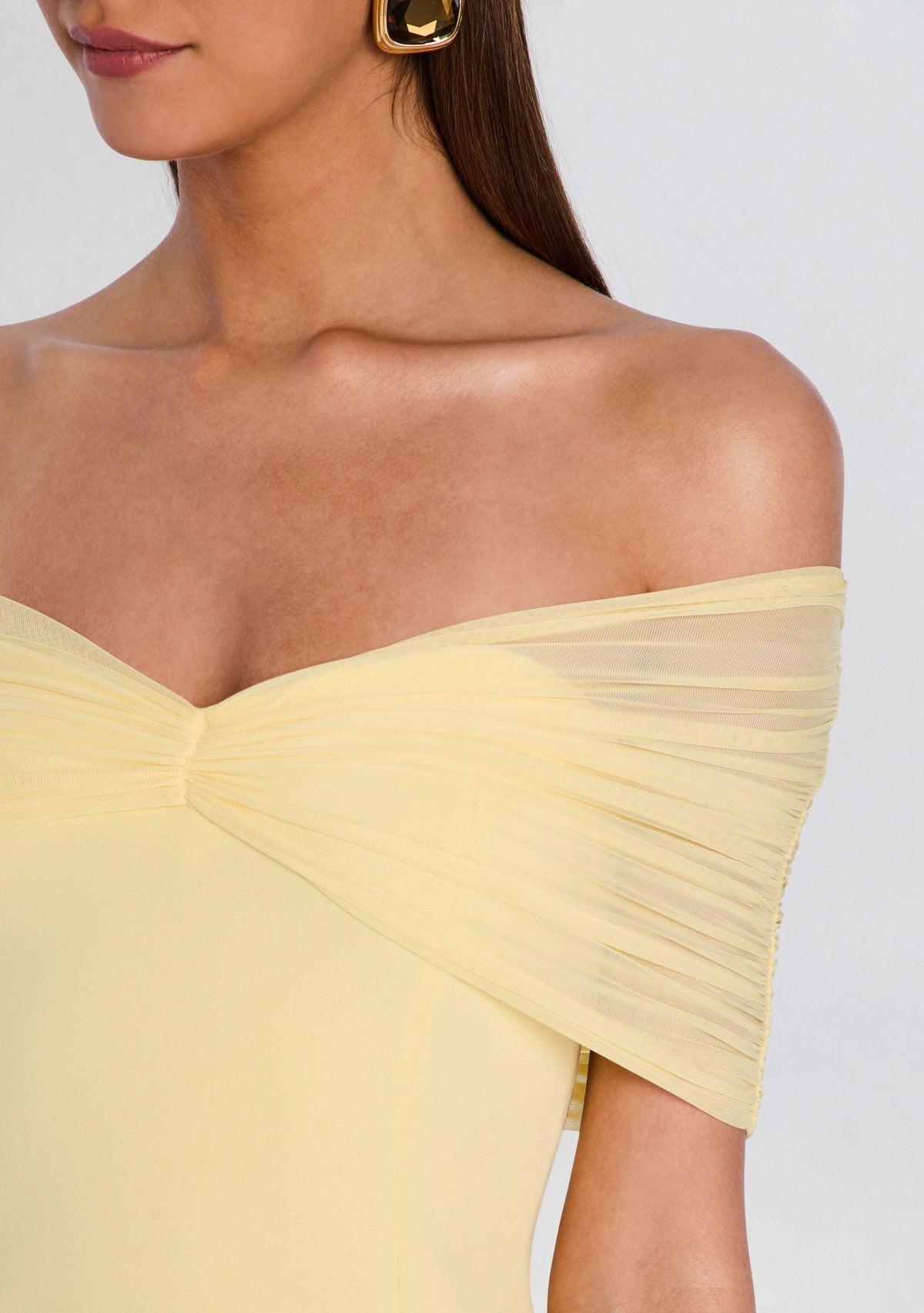 Jayne Mini Dress by SEROYA in Butter, product image 2