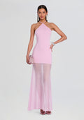 Jemma Knit Maxi Dress by SEROYA in Ballet Pink, product image 1