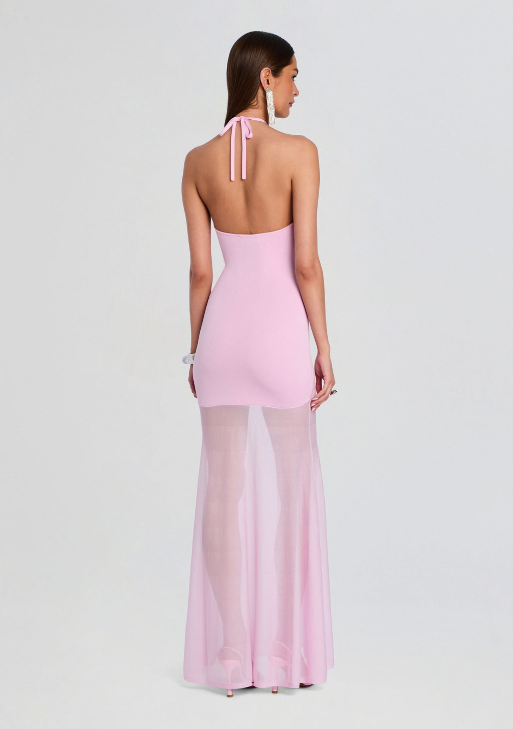 Jemma Knit Maxi Dress by SEROYA in Ballet Pink, product image 4