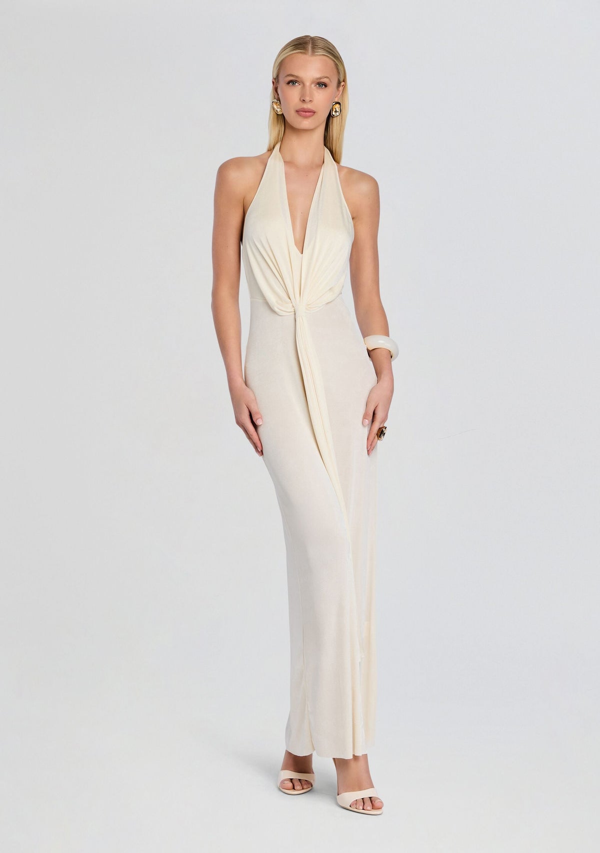 Kayla Maxi Dress by SEROYA in Eggshell, product image 5