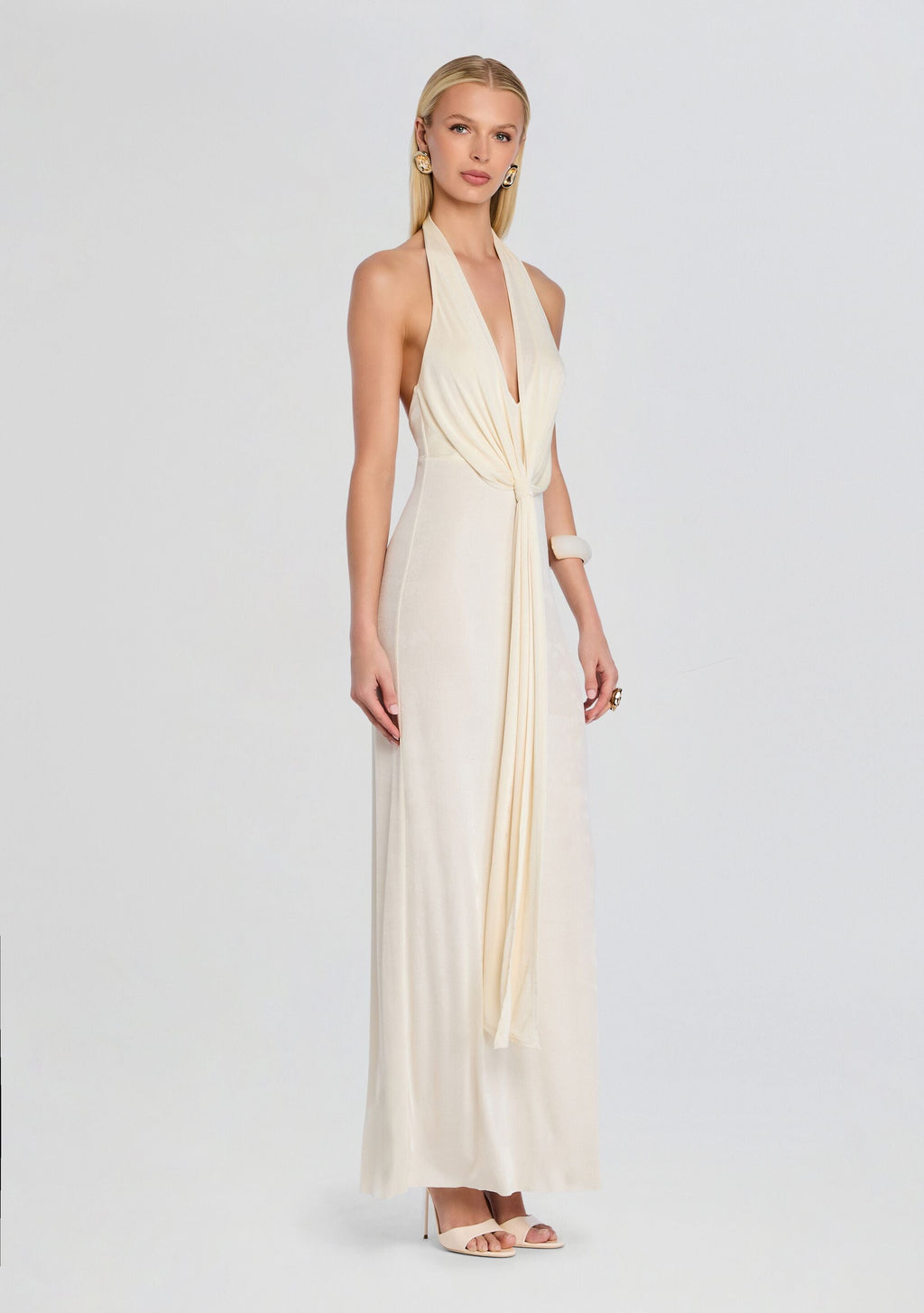 Kayla Maxi Dress by SEROYA in Eggshell, product image 3