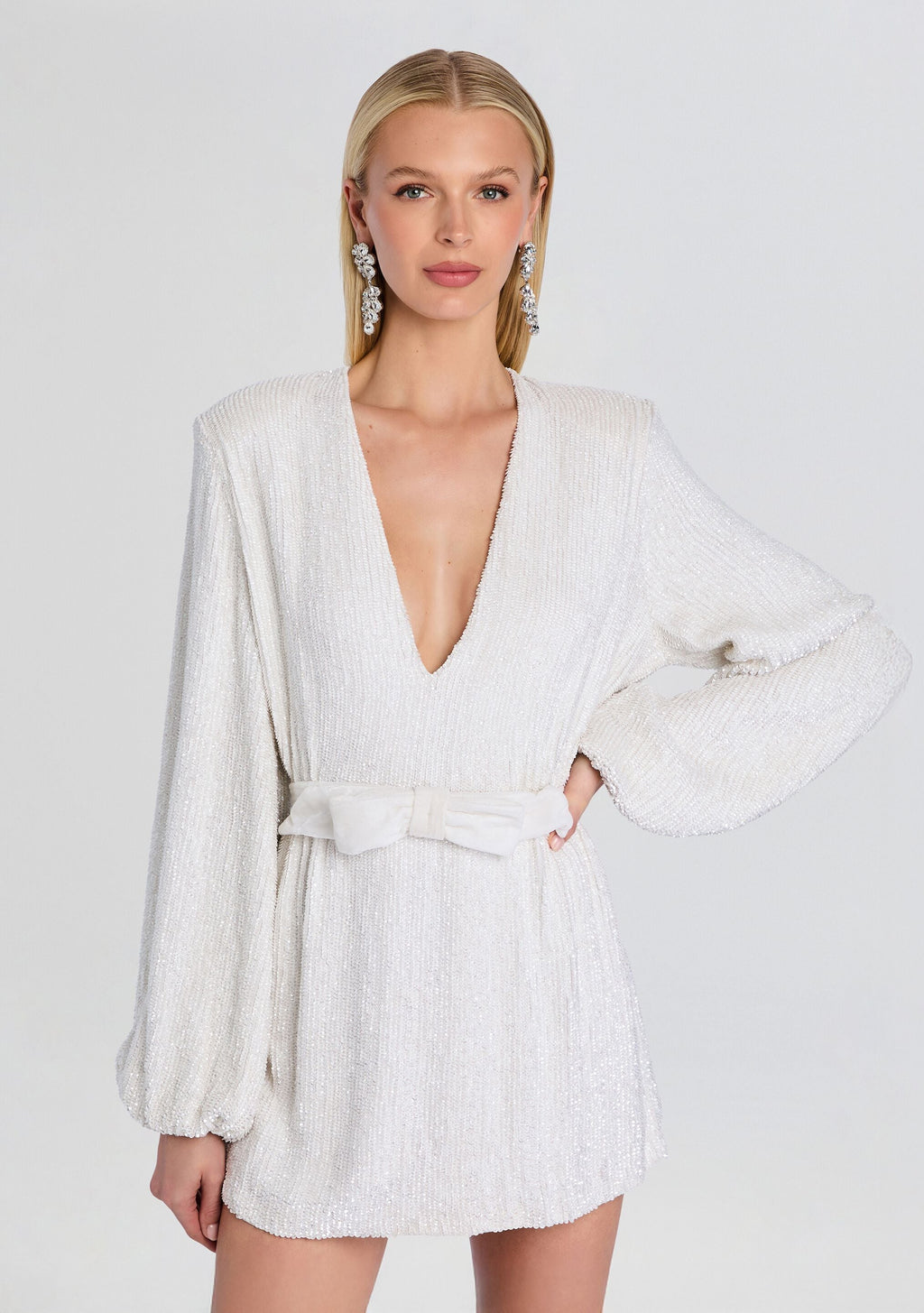 Lilai Sequin Dress by retrofête in Moonglow Wht W/Tonal, product image 5