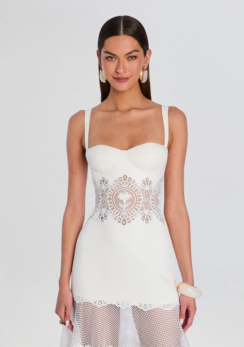 Olenna Dress by retrofête in Ivory, product image 5