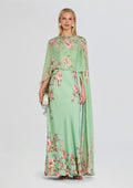 Ezra Bias Maxi Dress by Hemant & Nandita in Green, product image 1