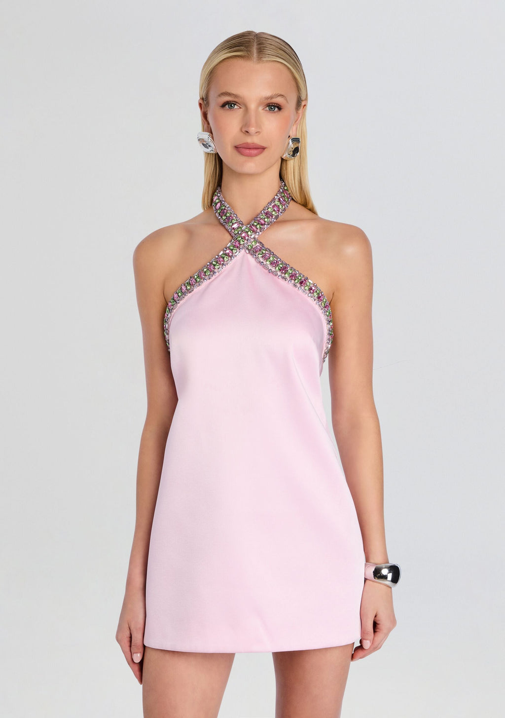 Sabry Embellished Dress by retrofête in Rosa, product image 5