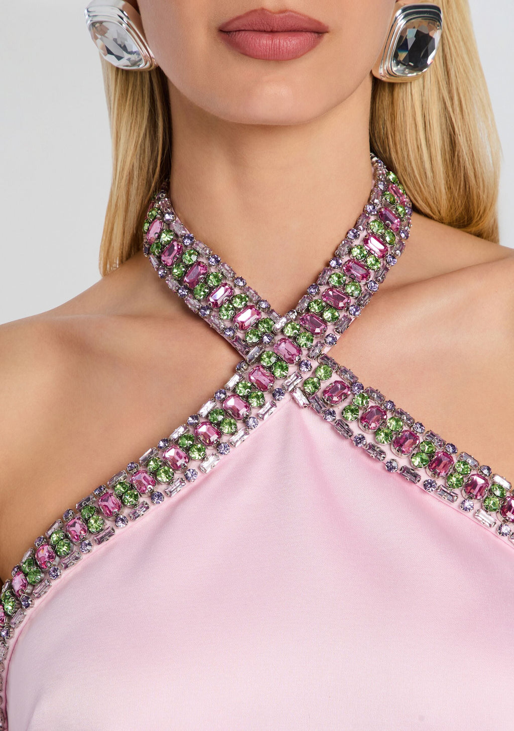 Sabry Embellished Dress by retrofête in Rosa, product image 2