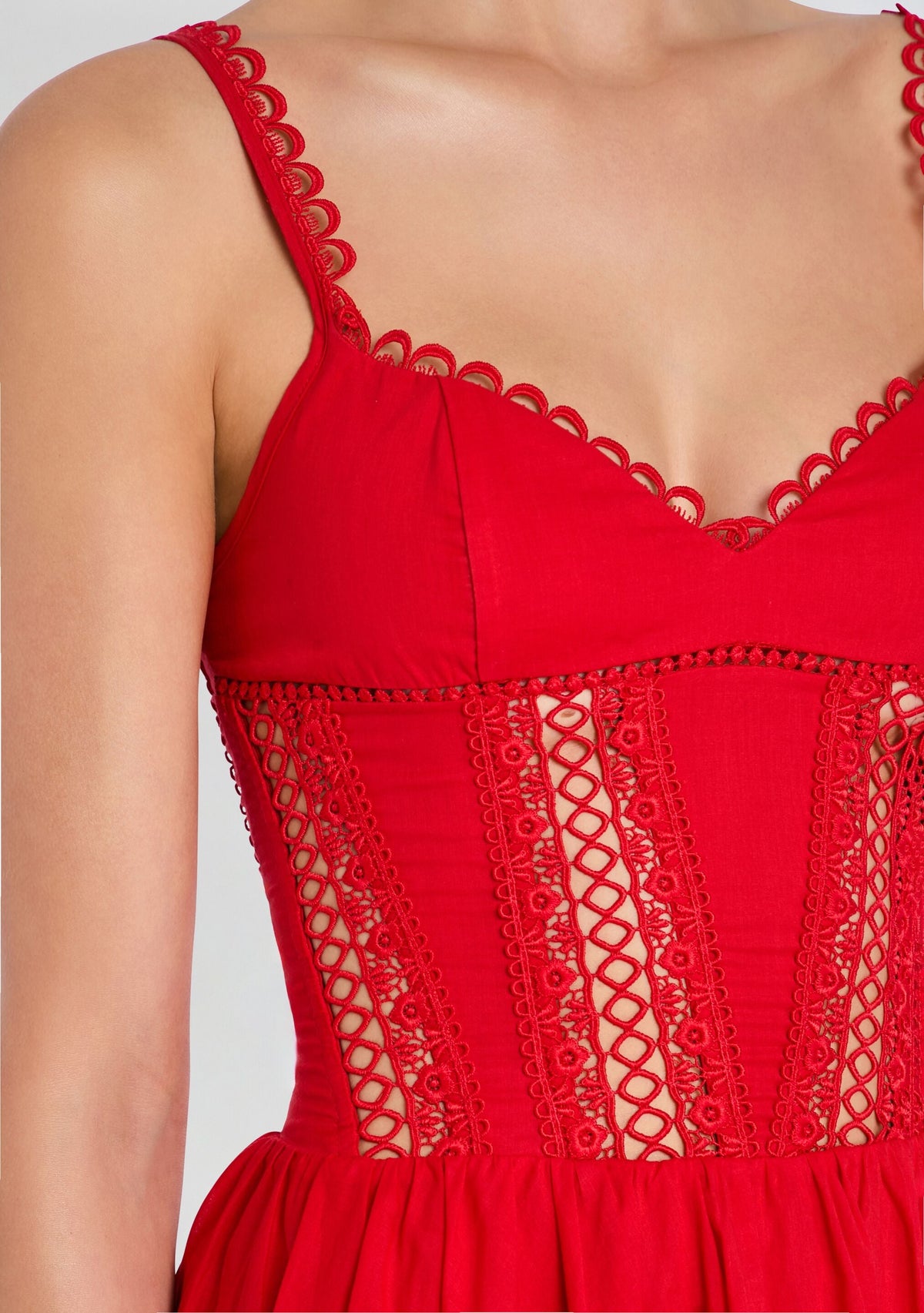 Gardenia Short Dress by Charo Ruiz in Red Ruby, product image 2