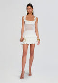 Costera Knit Dress by retrofête in White, product image 1