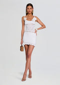 Orleane Crochet Dress by retrofête in White, product image 1