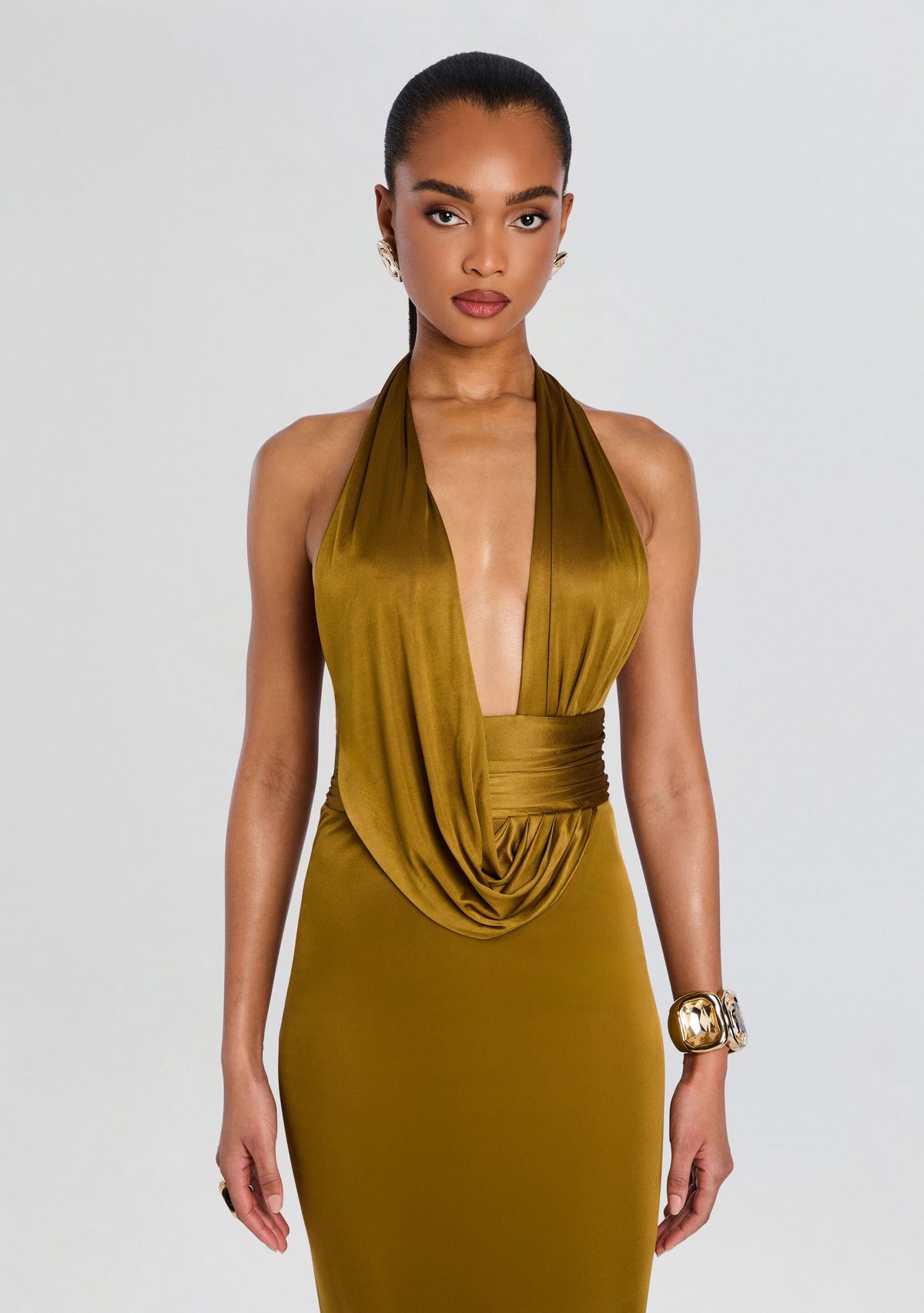 Payton Dress by retrofête in Ochre, product image 5
