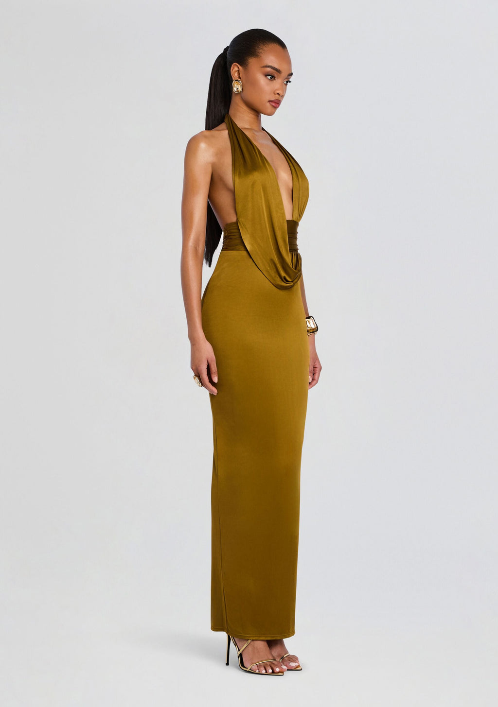 Payton Dress by retrofête in Ochre, product image 3