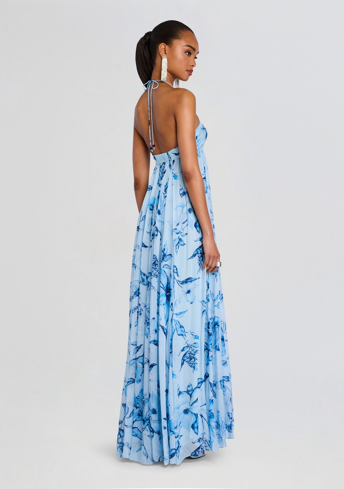 Milo Strapless Flared Dress by Rococo Sand in Blue, product image 4