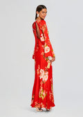 Hibi Back Ties Maxi Dress by Hemant & Nandita in Orange, product image 1
